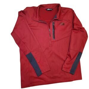 The North Face Quarter Zip Red Hoodie/Pullover Outdoor Gorpcore Adventure